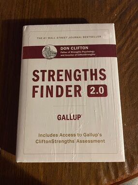 StrengthsFinder 2.0 by Gallup - White and Maroon Cover